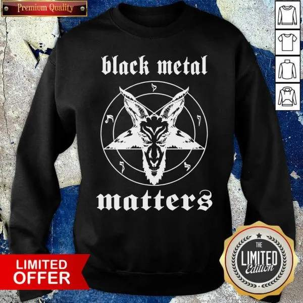 Awesome Compass Black Metal Matters Star Shirt - Image 5
