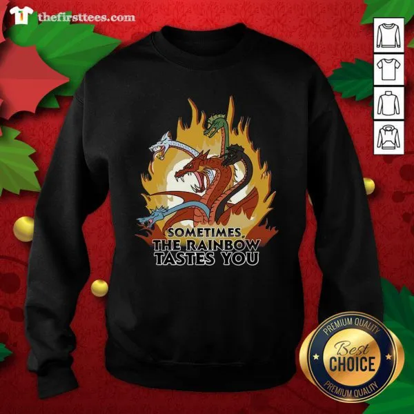 Awesome Dragon Sometimes The Rainbow Tastes You Shirt - Image 5