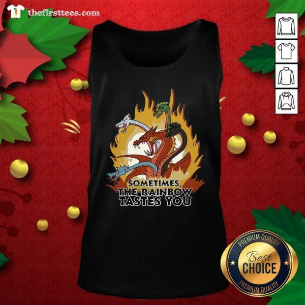 Awesome Dragon Sometimes The Rainbow Tastes You Shirt - Image 4