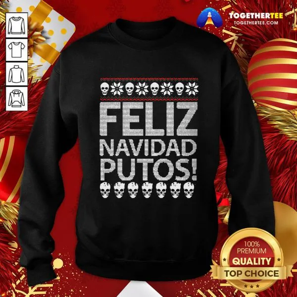 Awesome Feliz Navidad Photos Ugly Christmas Shirt - Image 4