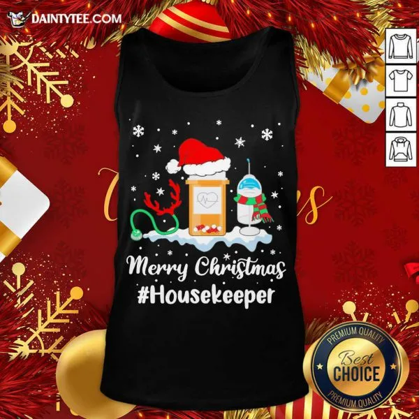 Awesome Nurse Santa Vaccine Merry Christmas Housekeeper Shirt - Image 5