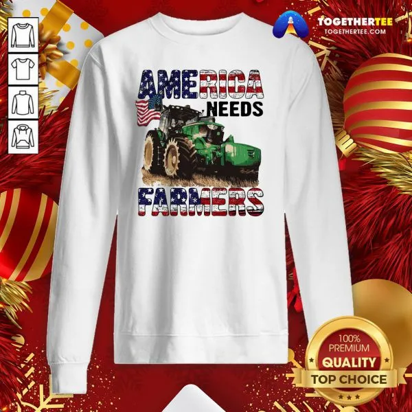 Awesome Tractor America Needs Farmers Shirt - Image 4