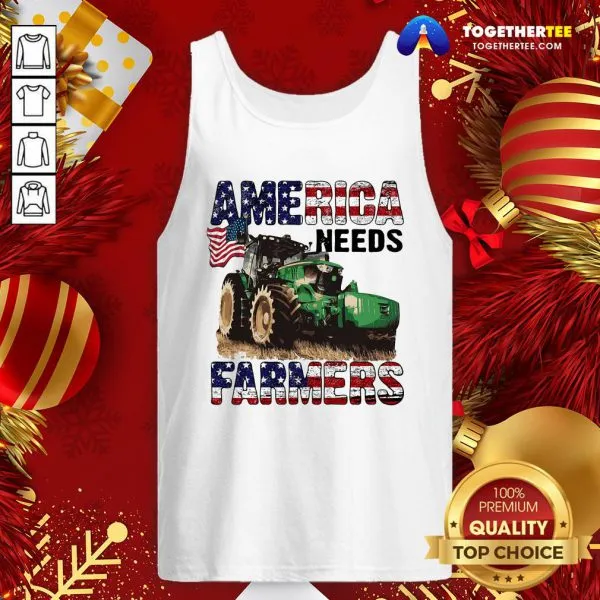 Awesome Tractor America Needs Farmers Shirt - Image 3