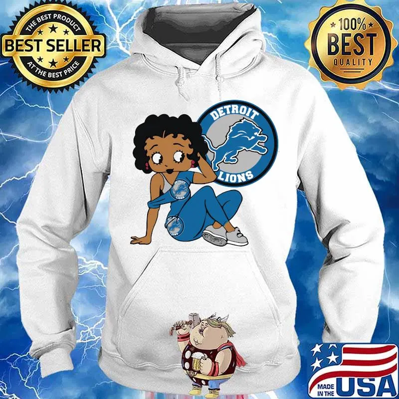 Betty boop detroit lions football s Hoodie