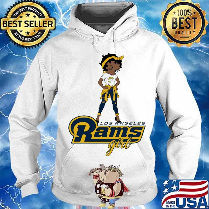 Betty boop los angeles rams girl s Hoodie