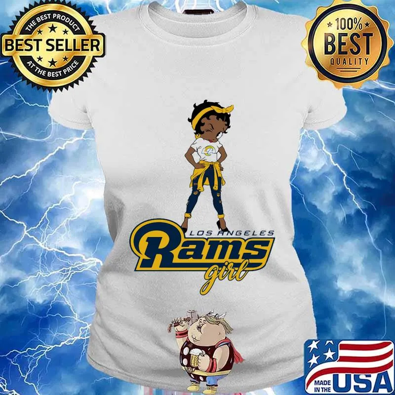 Betty boop los angeles rams girl s Ladies tee