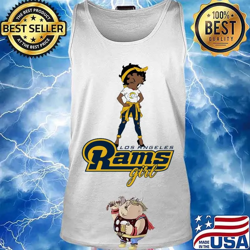 Betty boop los angeles rams girl s Tank top