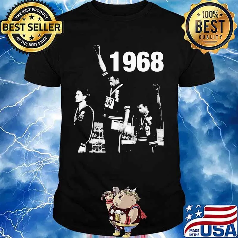 Charlotte serrano 1968 olympics black power salute shirt