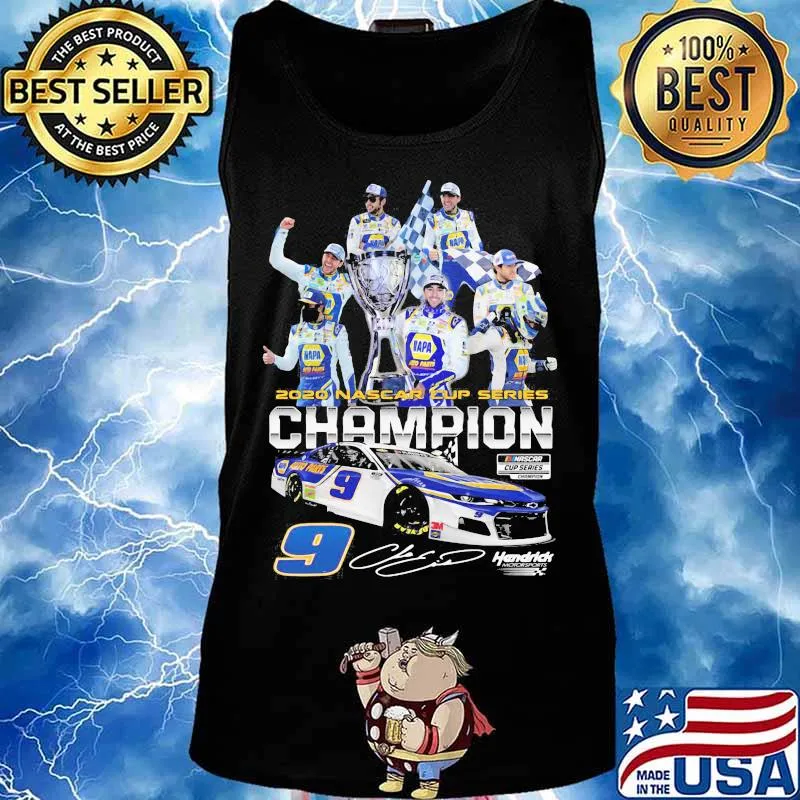 Chase elliott 2020 nascar cup series champion 9 signature s Tank top