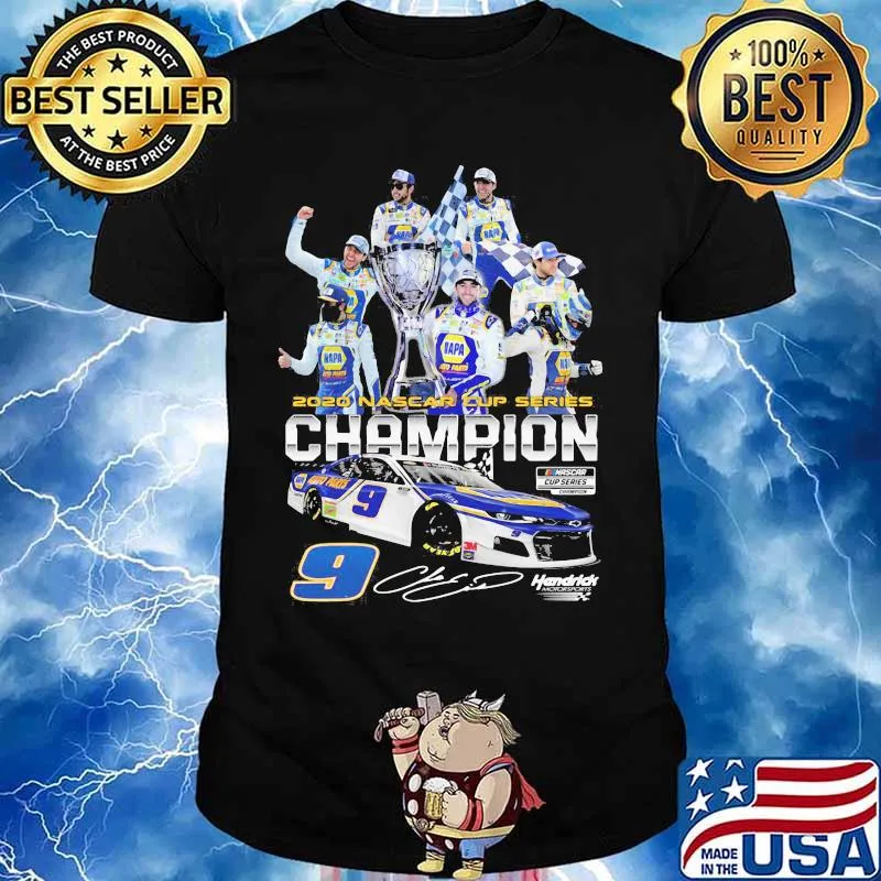 Chase elliott 2020 nascar cup series champion 9 signature shirt