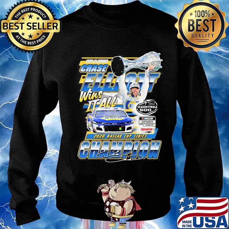 Chase elliott wins it all 2020 nascar cup series champion signature s Sweater