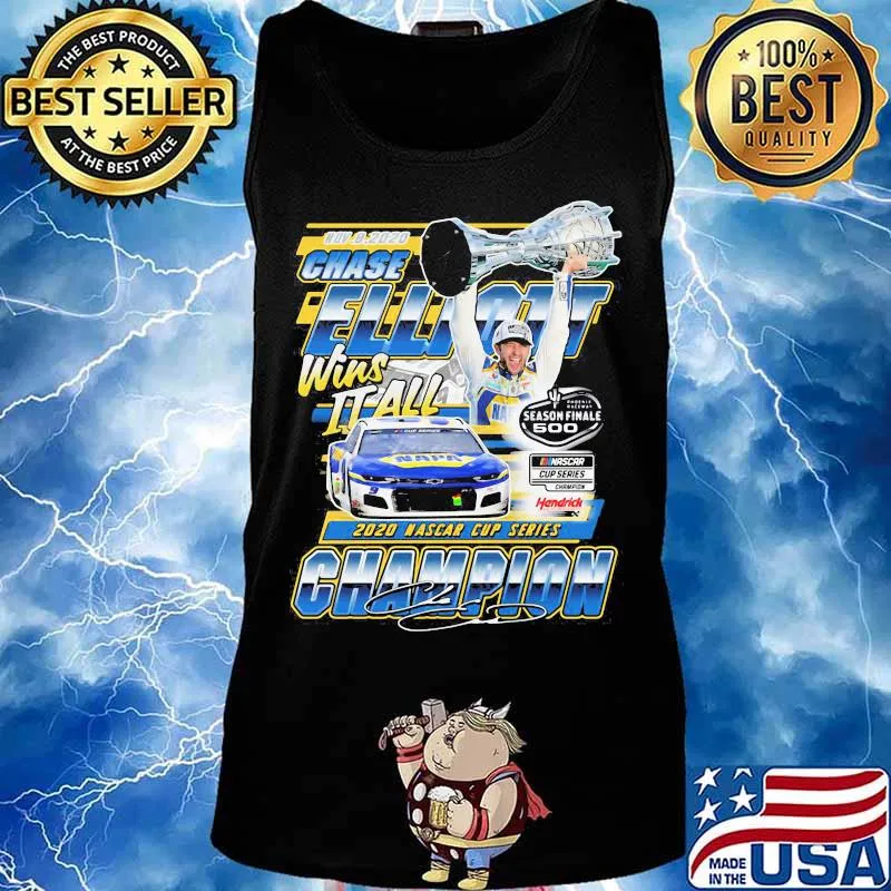 Chase elliott wins it all 2020 nascar cup series champion signature s Tank top