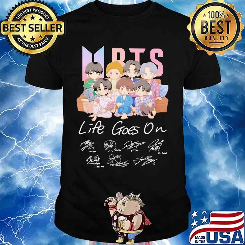 Chibi Bts Life Goes On Signature Shirt
