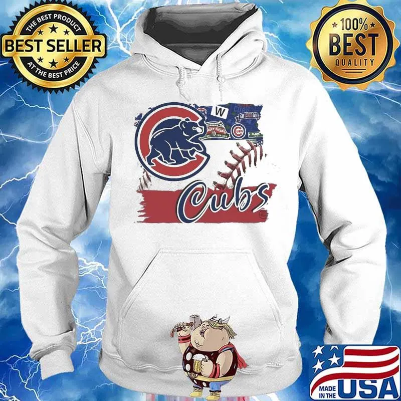 Chicago cubs baseball flag s Hoodie