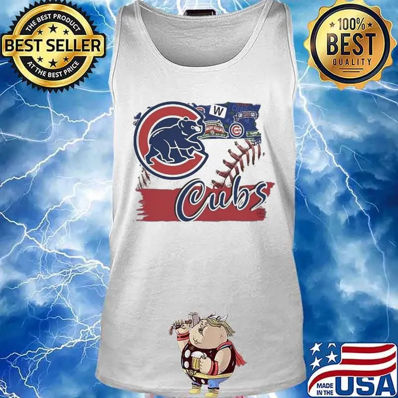 Chicago cubs baseball flag s Tank top