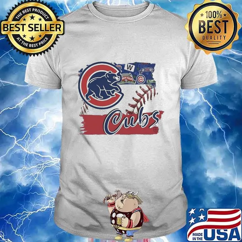Chicago cubs baseball flag shirt