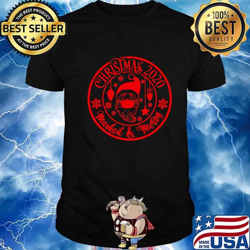 Christmas 2020 Masked Santa Family Matching Pajama Shirt