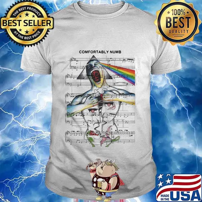 Comfortably Numb Moon Staves Lgbt Shirt