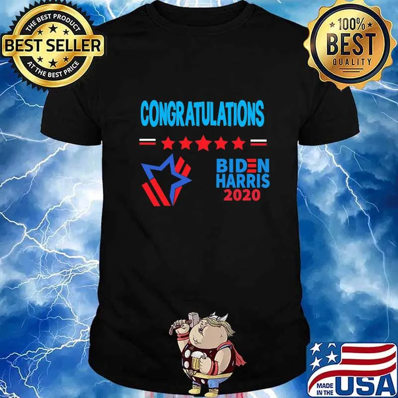 Congratulations joe biden and kamala harris 2020 stars shirt