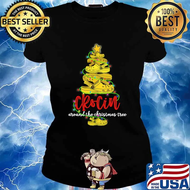Crocin Around The Christmas Tree Funny Xmas 2020 Gift Shirt Ladies tee