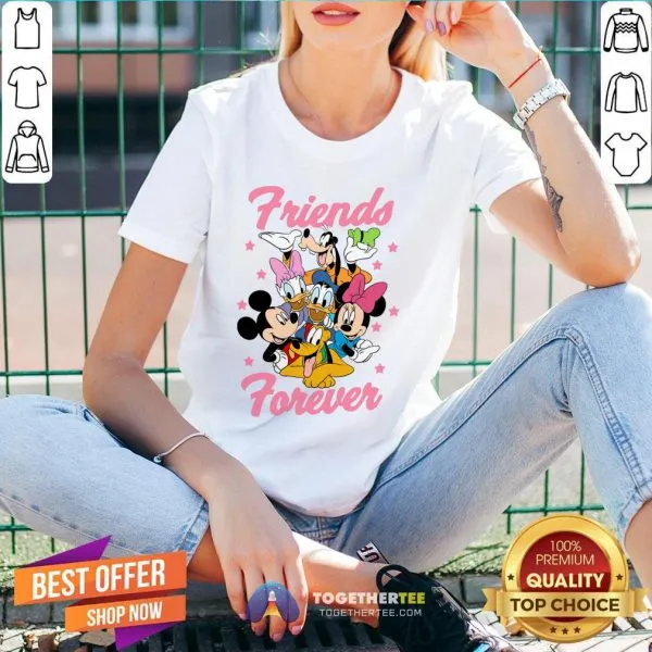 Cute Disney Toddler Girls Mickey And Friends Short Sleeve Shirt - Image 2