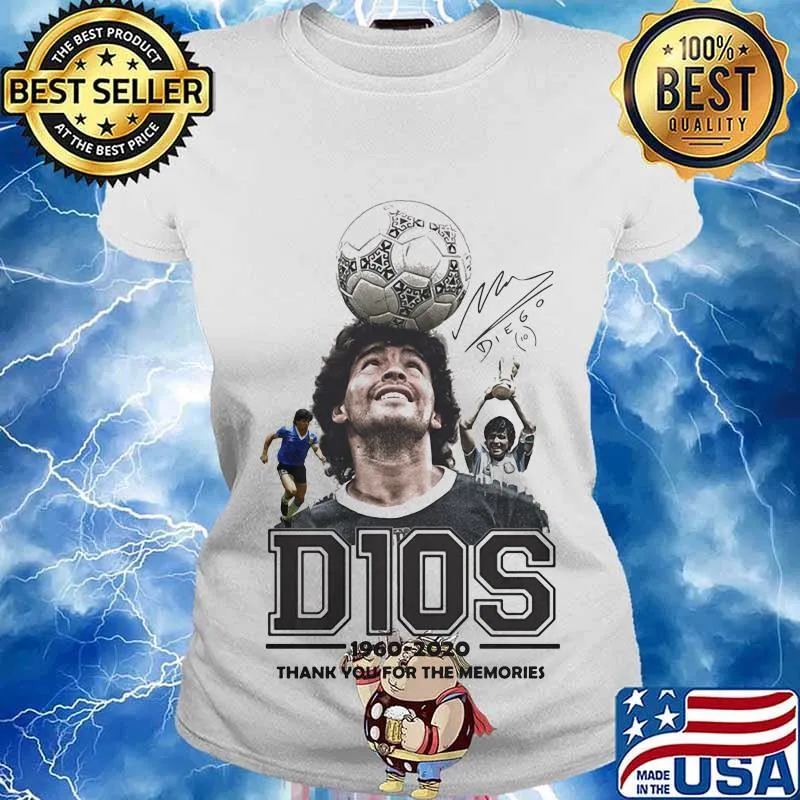 D10s Diego 1960 2020 Thank You For The Memories Argentinian Football Legend And World Shirt Ladies tee