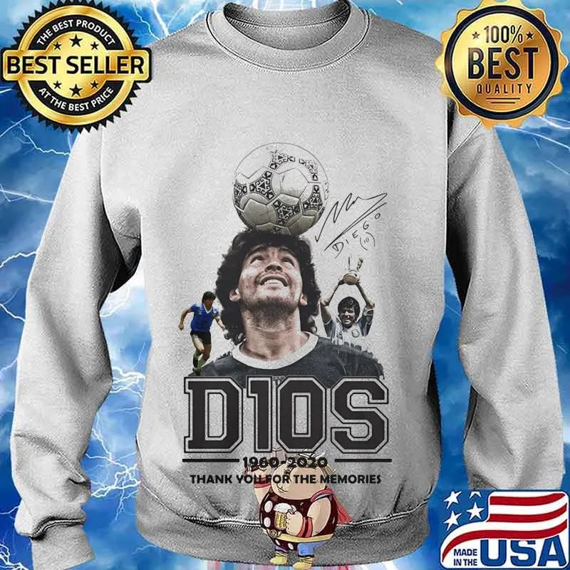 D10s Diego 1960 2020 Thank You For The Memories Argentinian Football Legend And World Shirt Sweater
