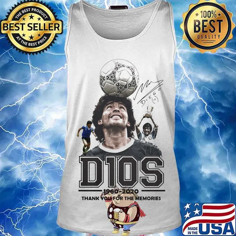 D10s Diego 1960 2020 Thank You For The Memories Argentinian Football Legend And World Shirt Tank top