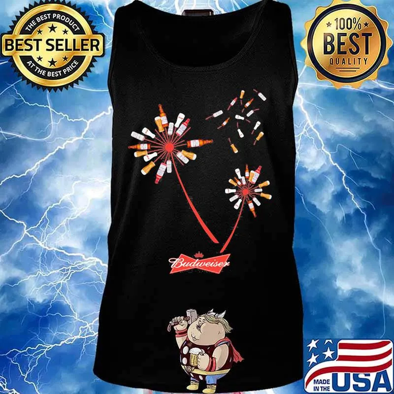 Dandelion flower budweiser beer s Tank top