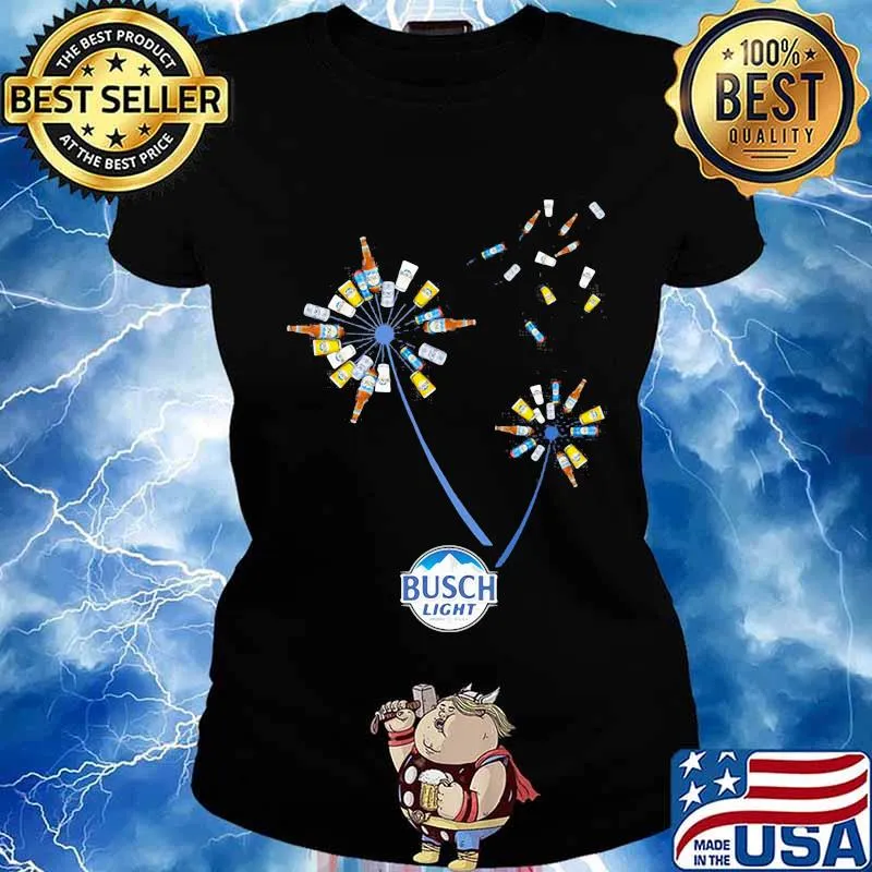 Dandelion flower busch light beer s Ladies tee