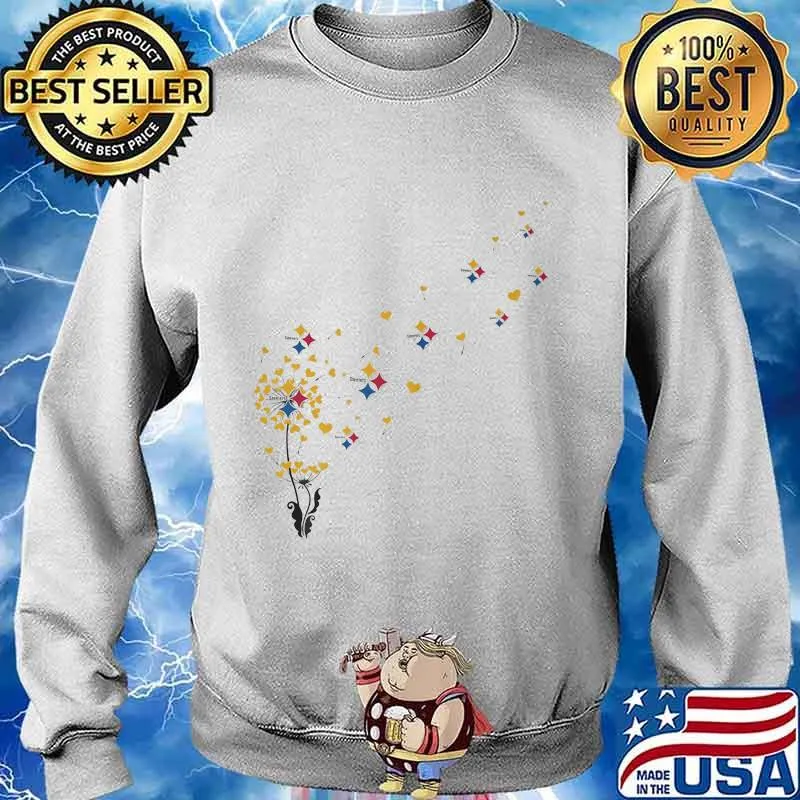 Dandelion flower pittsburgh steelers logo s Sweater