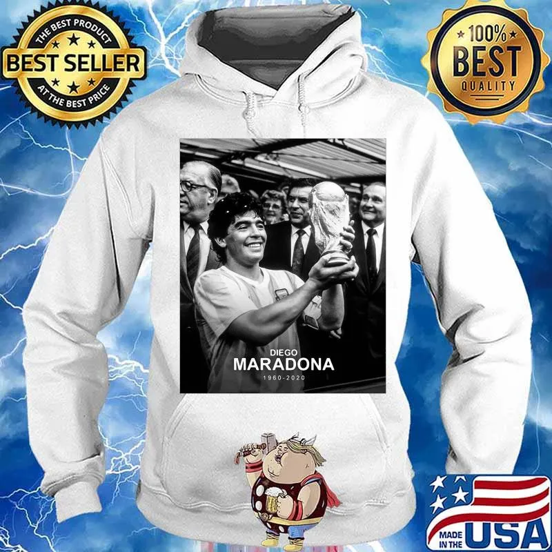 Diego Maradona 1960 2020 Legend Argentina World Cup N10 Shirt Hoodie