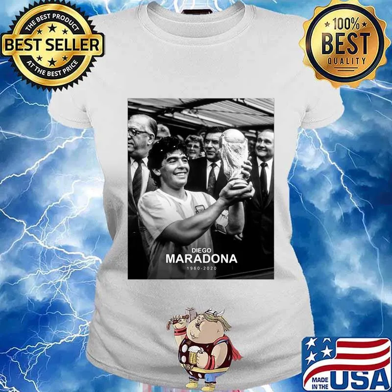 Diego Maradona 1960 2020 Legend Argentina World Cup N10 Shirt Ladies tee