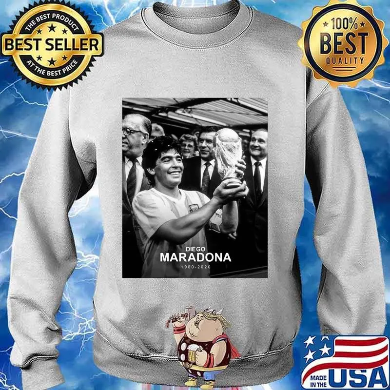 Diego Maradona 1960 2020 Legend Argentina World Cup N10 Shirt Sweater