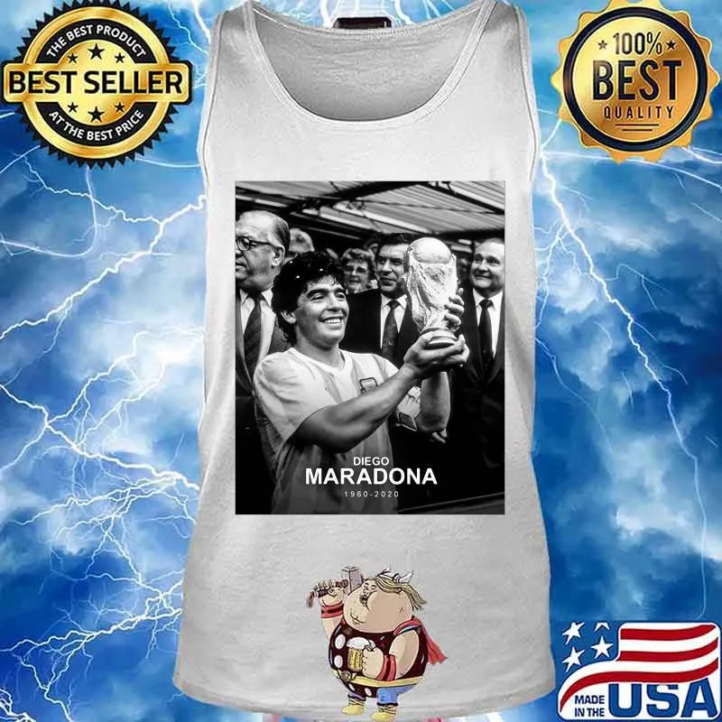 Diego Maradona 1960 2020 Legend Argentina World Cup N10 Shirt Tank top