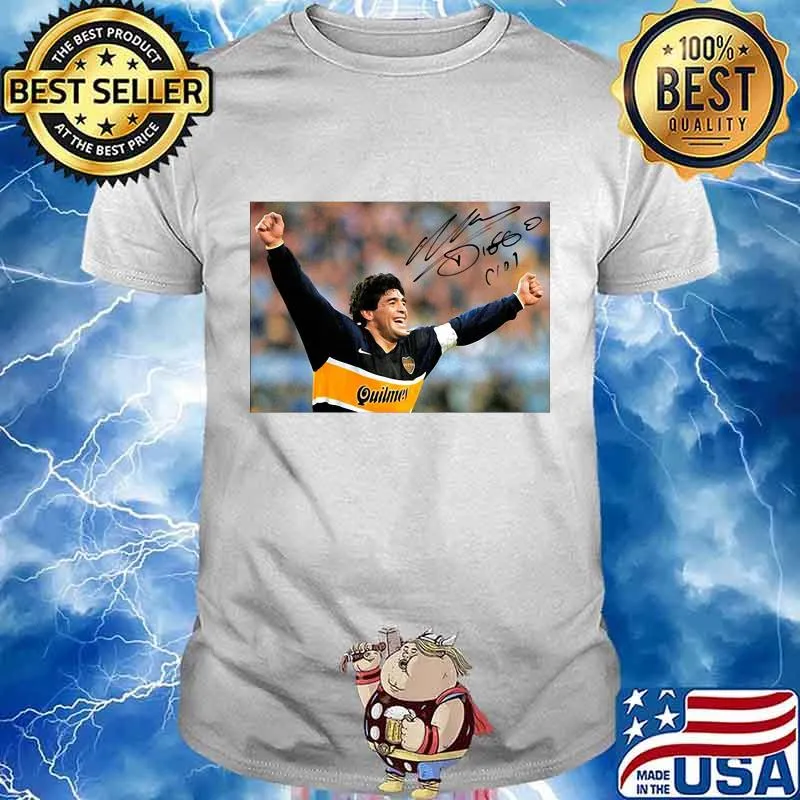 Diego Maradona Argentina Soccer Legend Signature Shirt