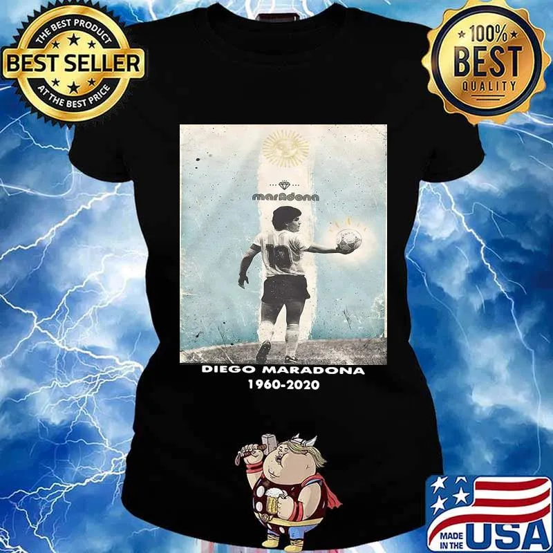 Diego Maradona Legend Football 1960 2020 Shirt Ladies tee