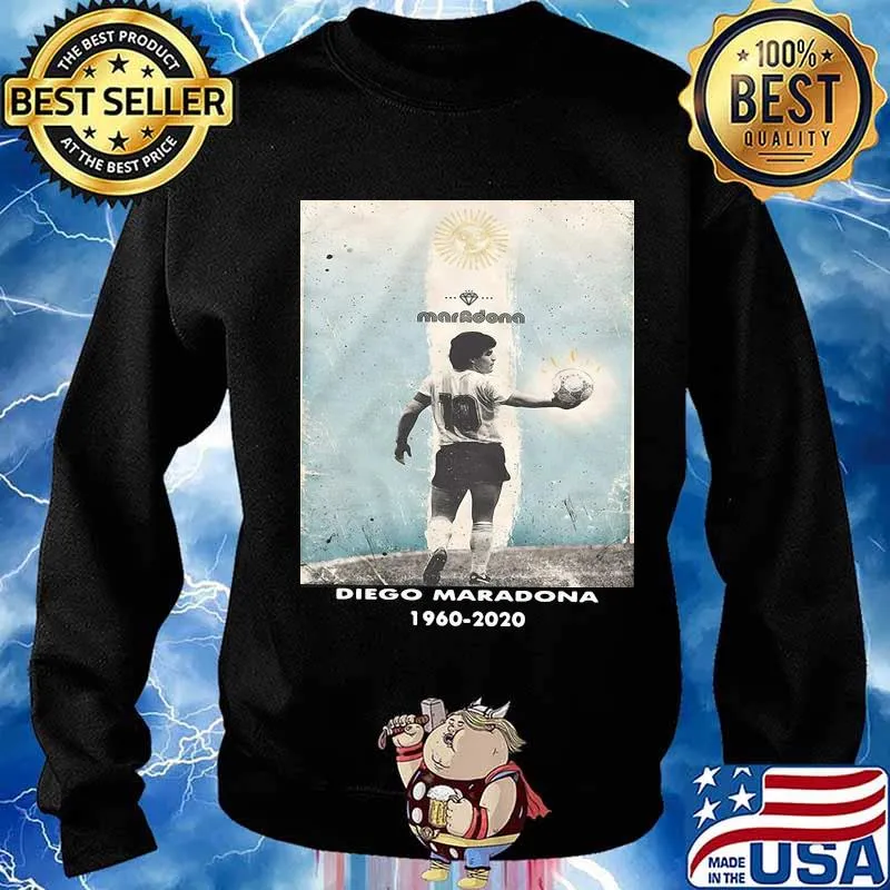 Diego Maradona Legend Football 1960 2020 Shirt Sweater