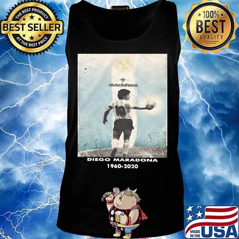 Diego Maradona Legend Football 1960 2020 Shirt Tank top