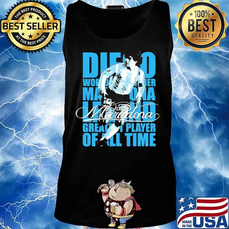Diego World Legend Greatest Player Of All Time Maradona Shirt Tank top