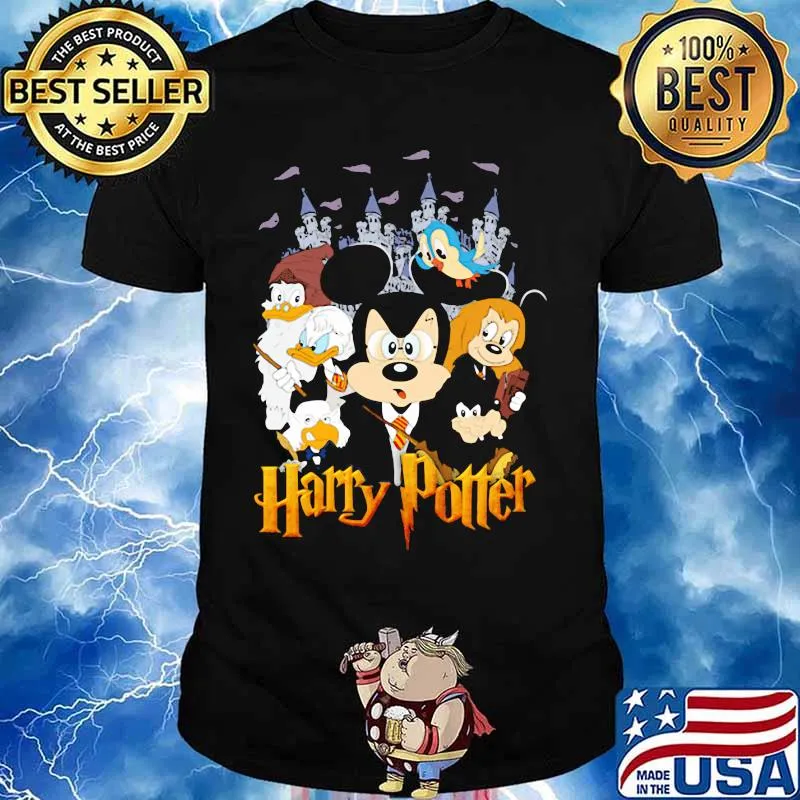 Disney mickey mouse and friends harry potter shirt