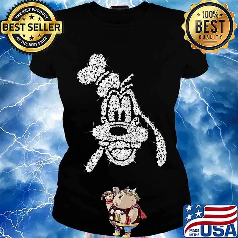 Disney pluto dog diamond s Ladies tee