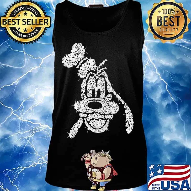 Disney pluto dog diamond s Tank top