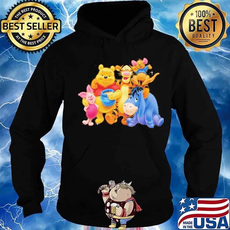 Disney pooh and friends cartoon s Hoodie