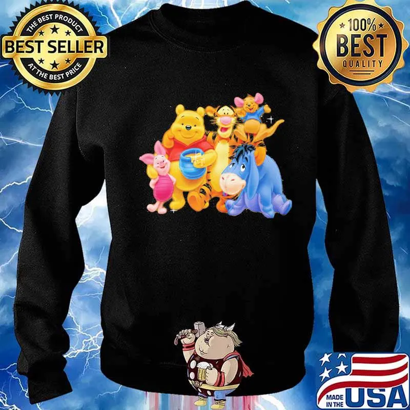 Disney pooh and friends cartoon s Sweater