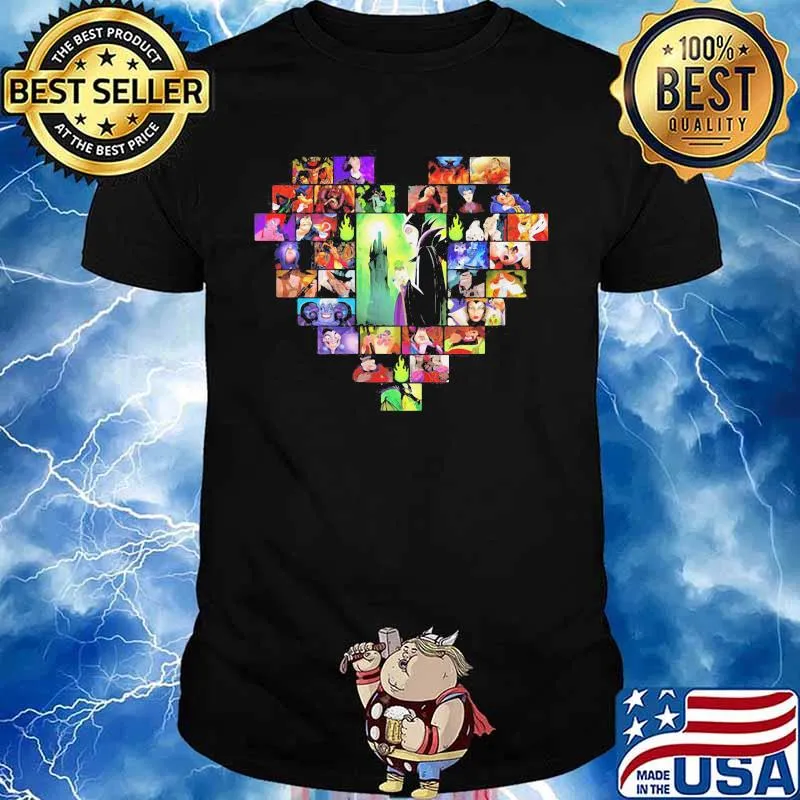 Disney villain love heart shirt