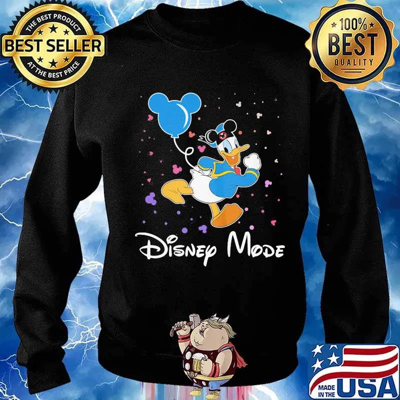 Donald duck disney mode balloon mickey mouse s Sweater