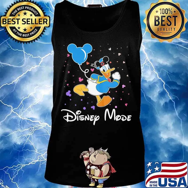 Donald duck disney mode balloon mickey mouse s Tank top