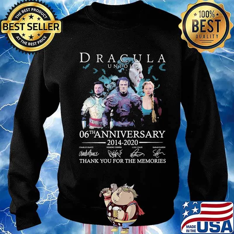Dracula untold 06th anniversary 2014 2020 thank you for the memories signatures s Sweater