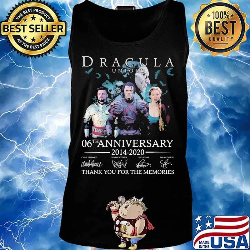 Dracula untold 06th anniversary 2014 2020 thank you for the memories signatures s Tank top